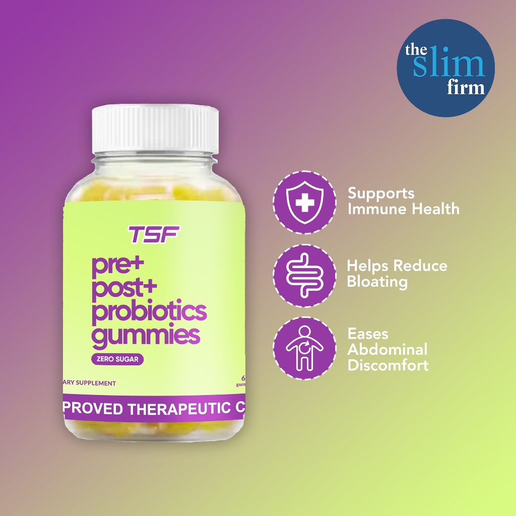 NEW! TSF Pre+ Pro+ Probiotics Gummies - Zero Sugar (60 gummies ...
