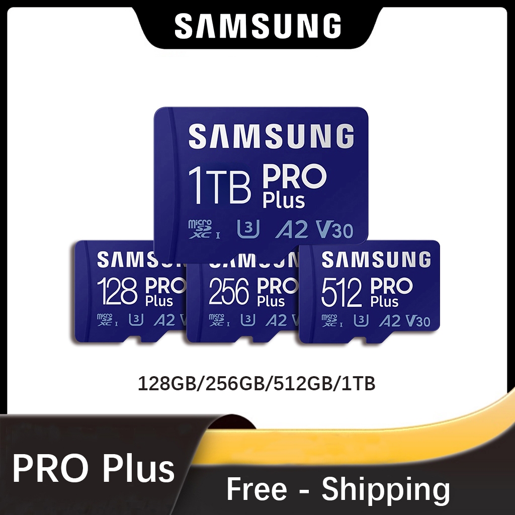 Samsung Pro Plus 128GB/256GB/512GB/1TB MicroSDXC Micro SD Card U3 V30
