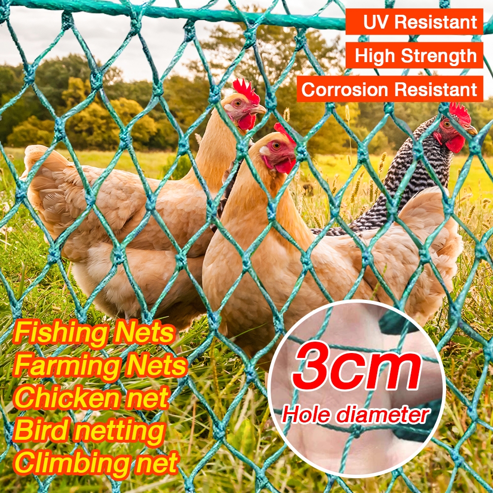 20/50/100M Chicken Net Range Net For Chicken Lambat Outdoor Bird Net ...