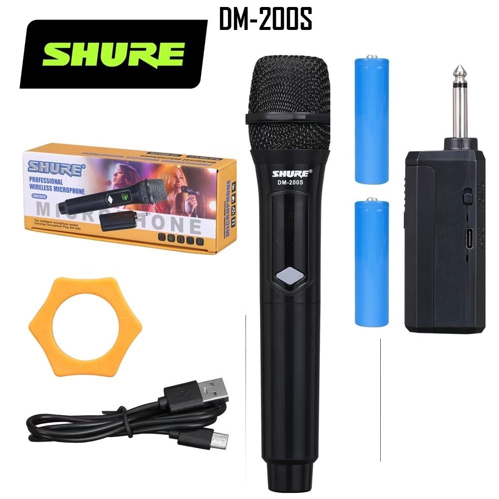 wiwi Wireless Microphone DM-2000S UHF charging microphone 18650 ...