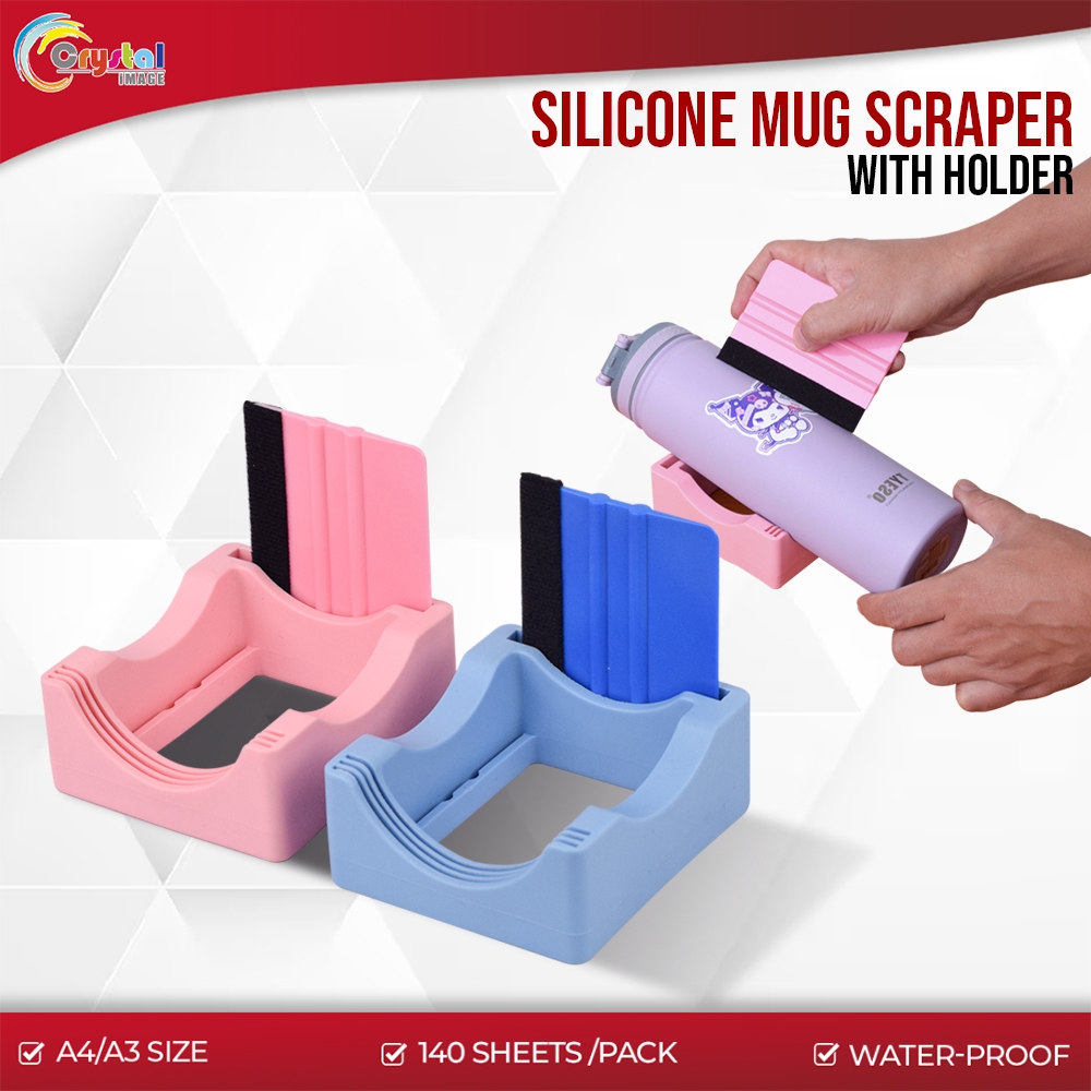 Silicone Mug Scraper Cradle Vinyl Decals for Crafts Tumbler Stand Glass
