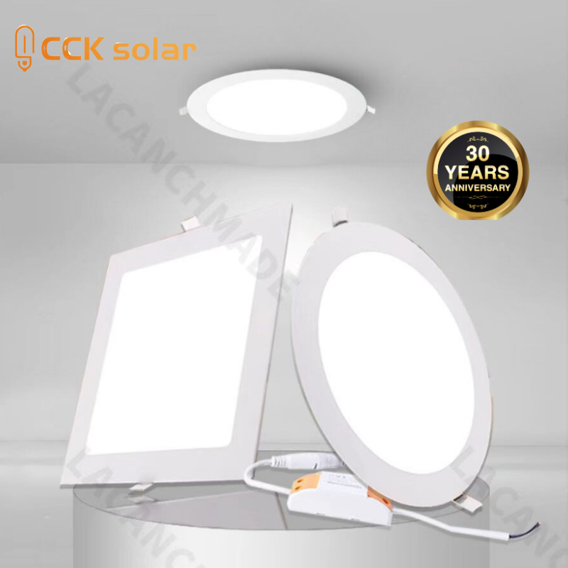 Panel Light LED Ceiling Light Round Square Optional 6w-24w | Shopee ...