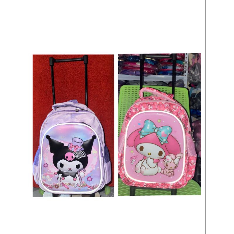 TROLLEY BAGS 12 INCHES for GIRLS GOOD for KINDER & DAYCARE Shopee