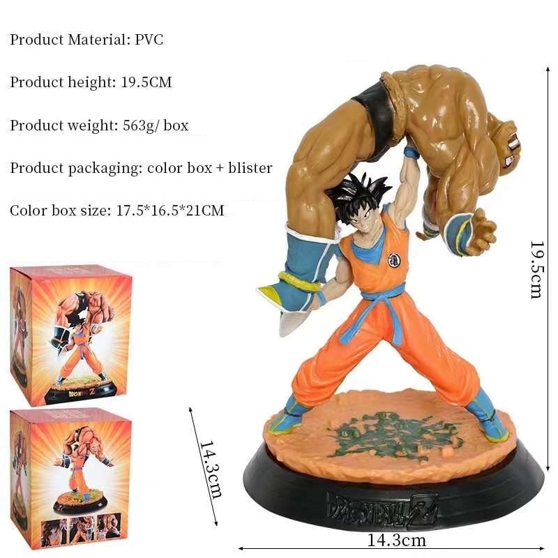 Figurine Dragon Ball Z - Son Goku VS Nappa - Megahouse Gashapon WCF - 2007 - RARE Japon