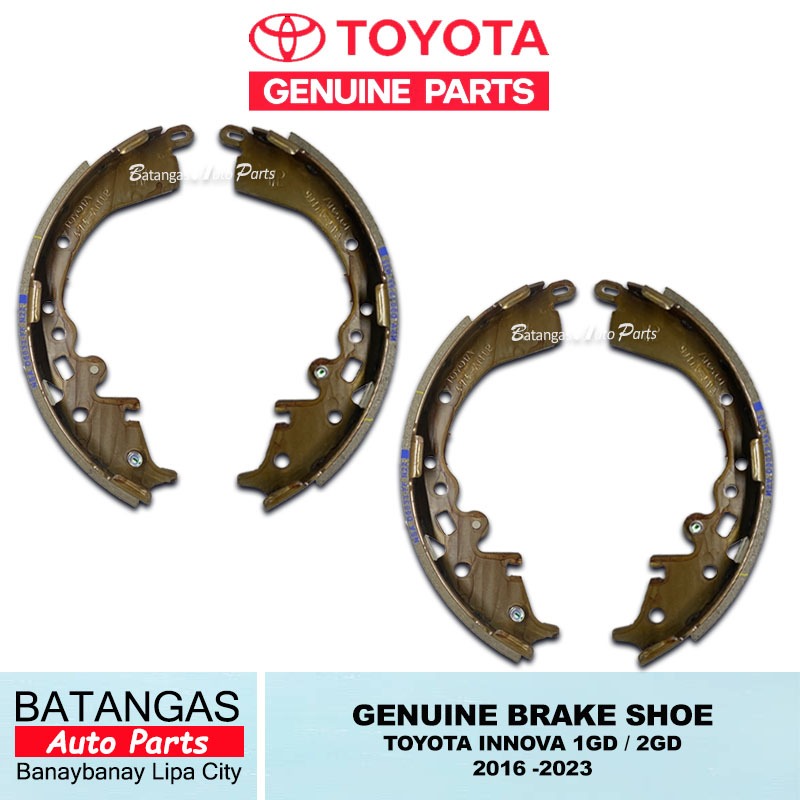 GENUINE BRAKE SHOE TOYOTA INNOVA 1GD 2GD 2016-2023 1SET 4PCS MADE IN ...