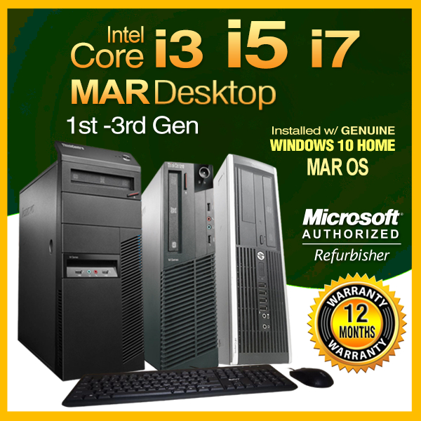 MAR Desktop Intel Core i3 , i5 , i7 from 1st gen - 3rd Gen with License ...