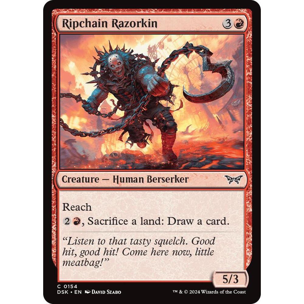 Magic the Gathering - Ripchain Razorkin - MTG Red - DSK - NM (_RAS ...