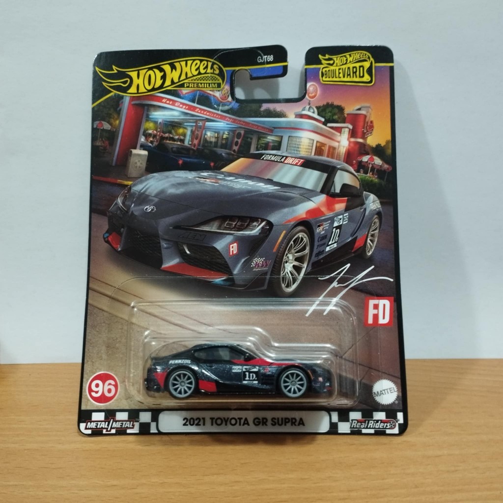 Hot Wheels Premium 2021 Toyota GR Supra (Metallic Black) Boulevard ...