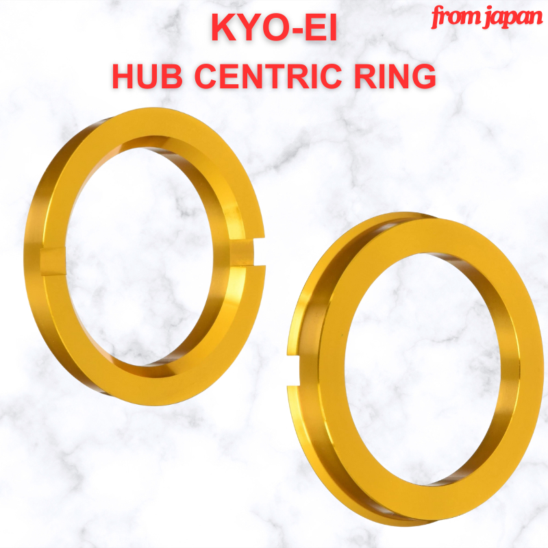 KYOEI Aluminum Hub Centric Ring with Lip Gold [Direct from Japan