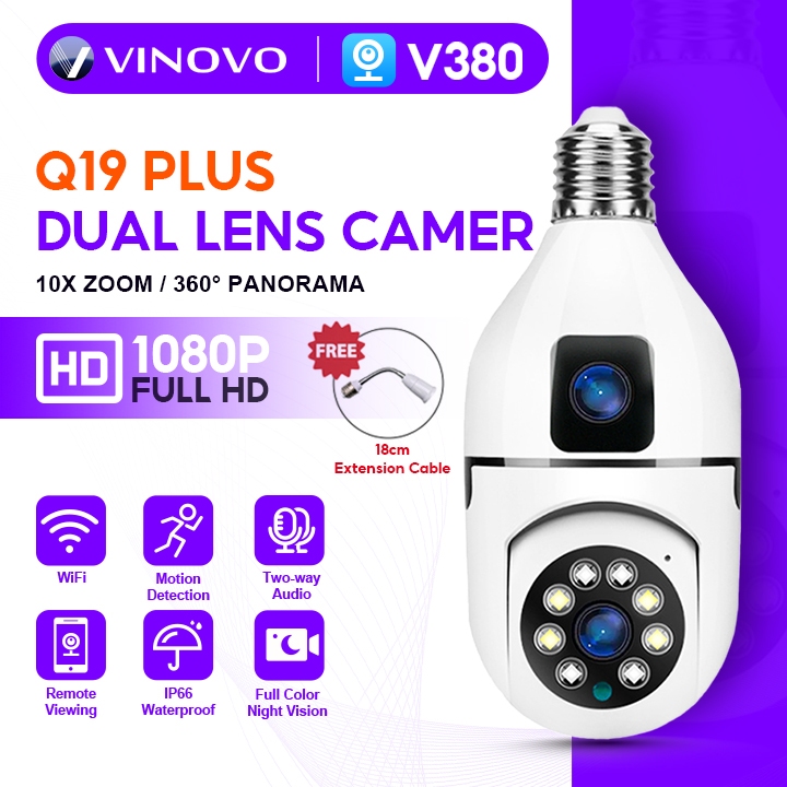 V380 PRO Q19 Plus Dual lens HD 1080P PTZ CCTV Camera wireless wifi ...