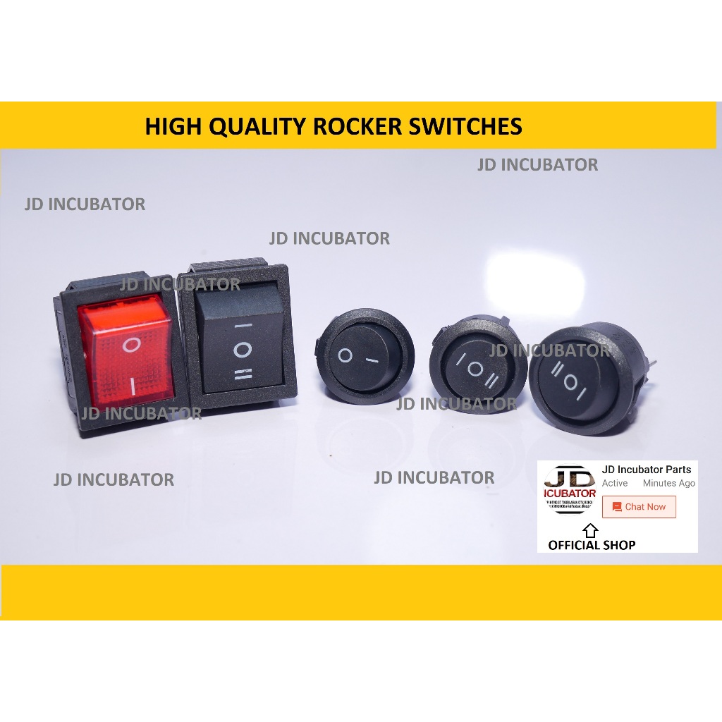 Rocker Switch Heavy duty 4Pins, 6 Pins and 3 Pins 16A 250V AC | Shopee ...