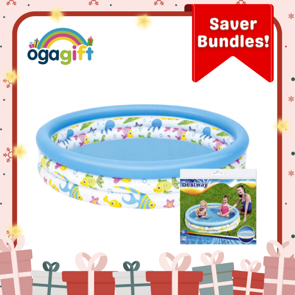 Bestway Ocean Life Swimming Pool (48 inches by 48 inches by 10 inches ...
