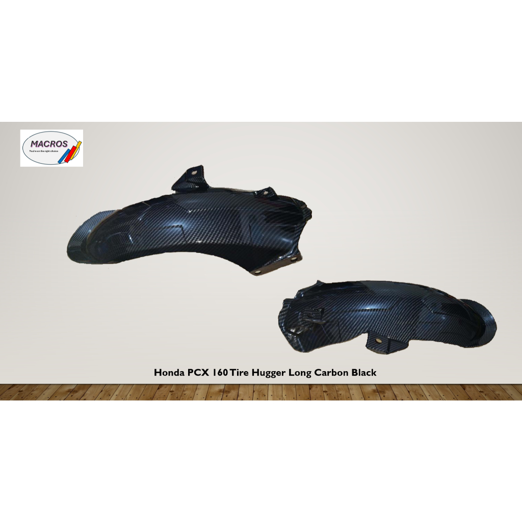Honda PCX 160 Tire Hugger long Carbon Black Glossy | Shopee Philippines