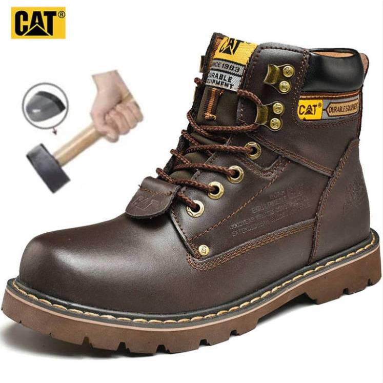 Caterpillar SteelToe Men Shoes Safety Shoes For Men's Leather Work