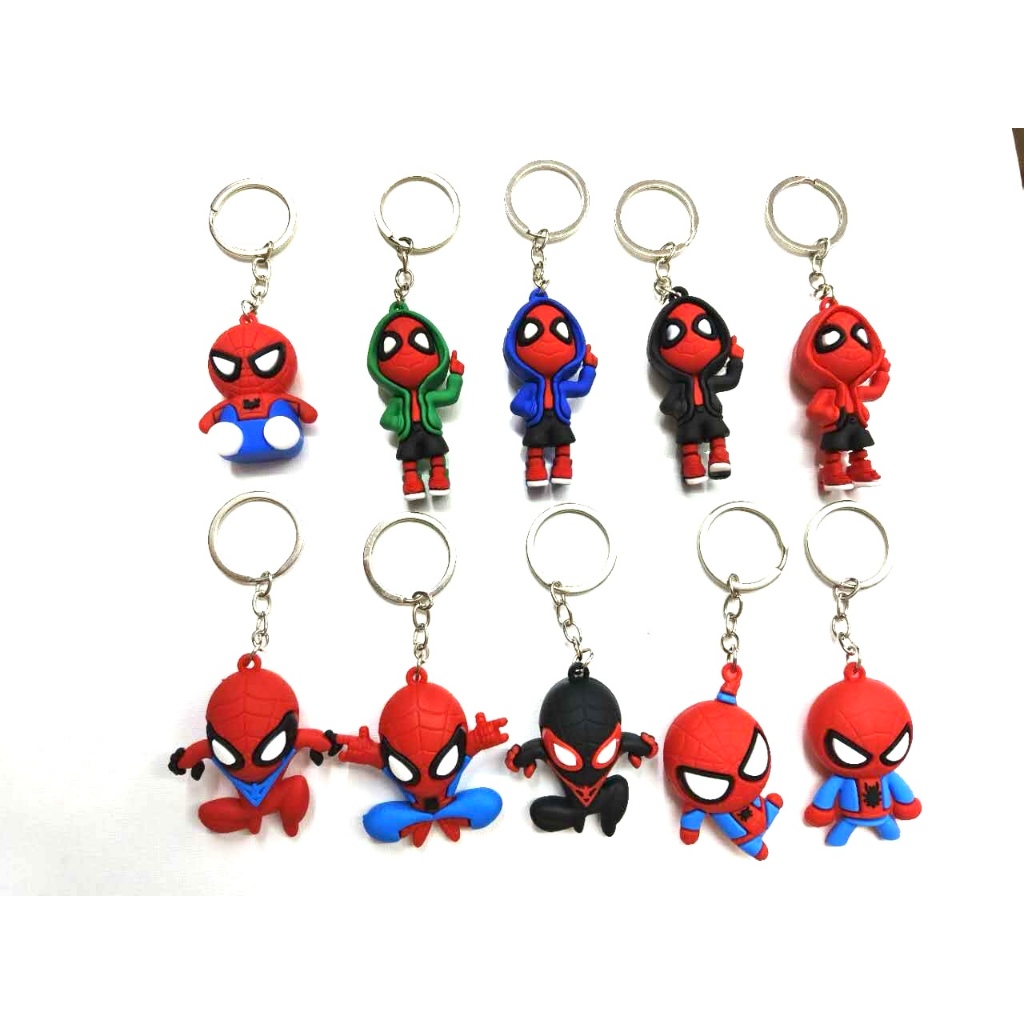 SPIDERMAN Keychain New Cartoon Pendant Superhero Series Three ...