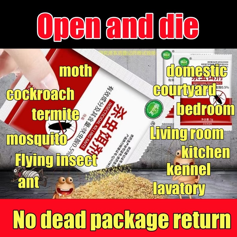 Open and die cockroach Killer Bait 50 bags domestic For kitchen use ...