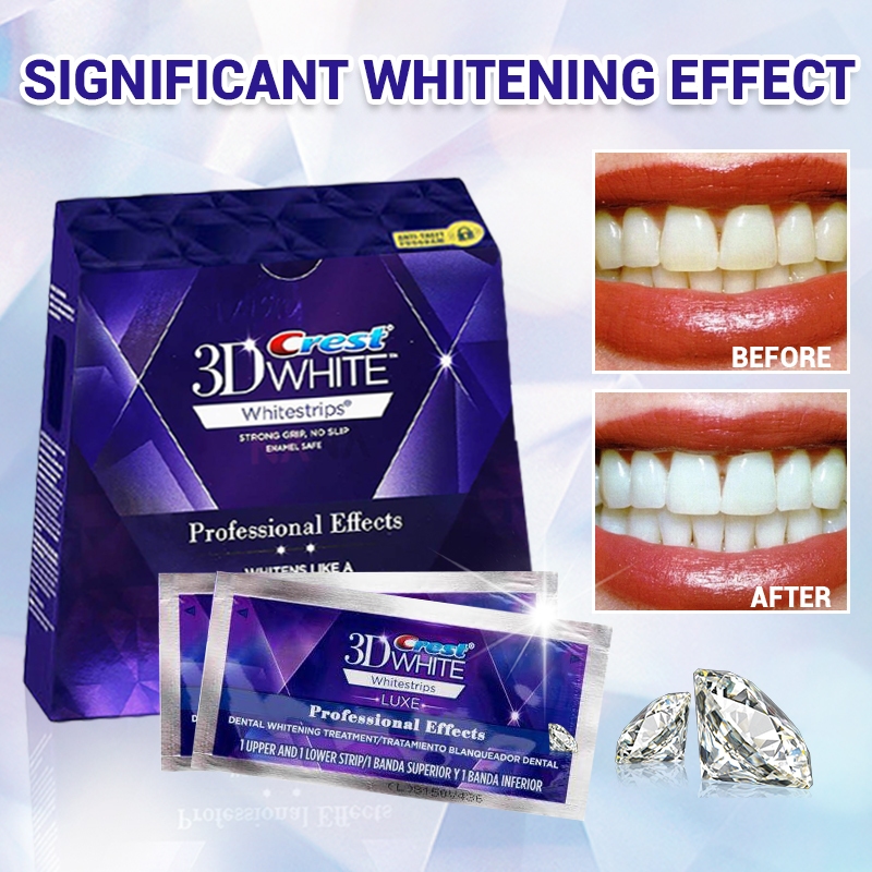 CREST 3D White Teeth Whitening Strips / Whitestrips White Strips (20 ...