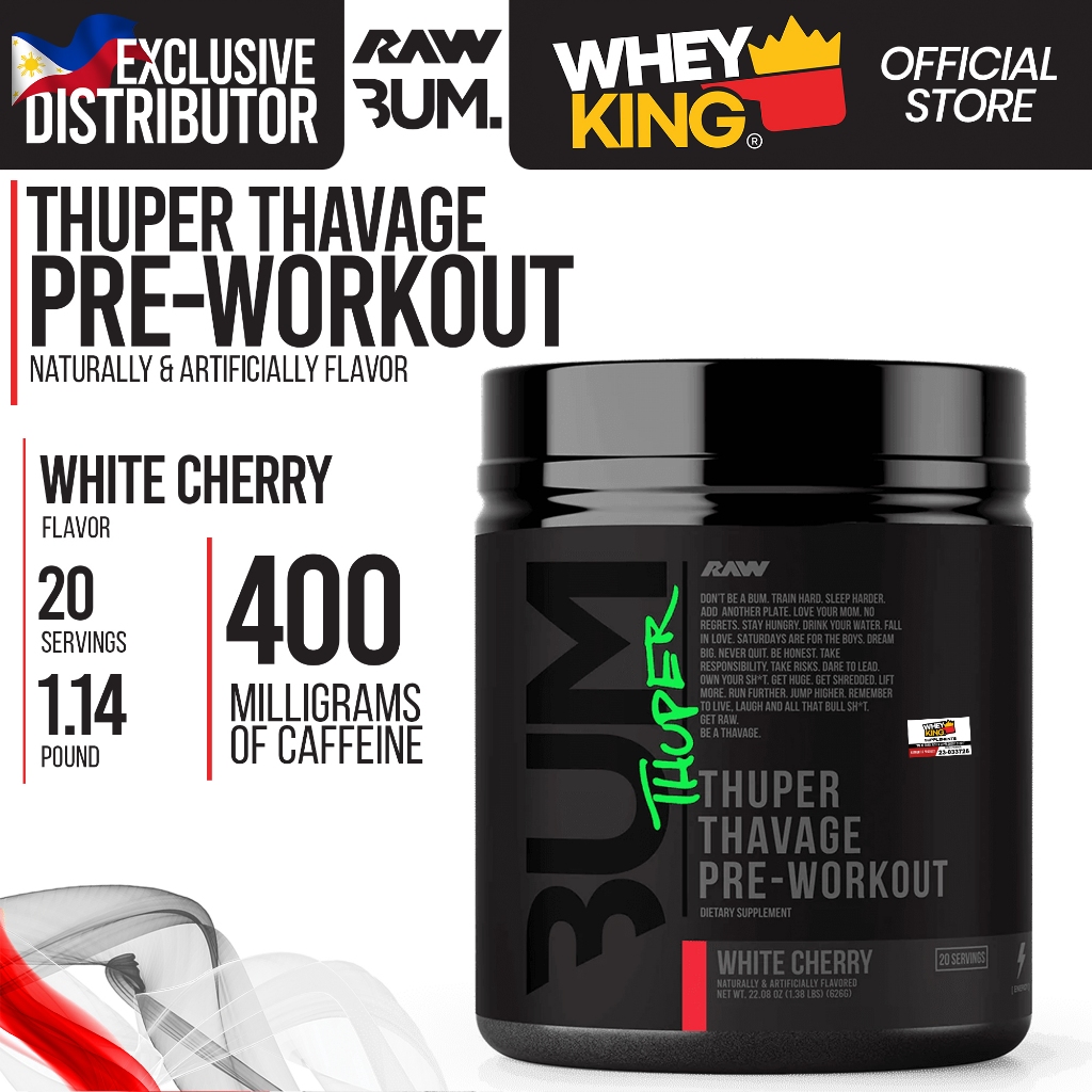 RAW Nutrition CBUM Thuper Thavage PreWorkout Shopee Philippines