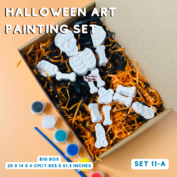 Halloween 11A Art Set Plaster Painting Kit for Party Loot bags and