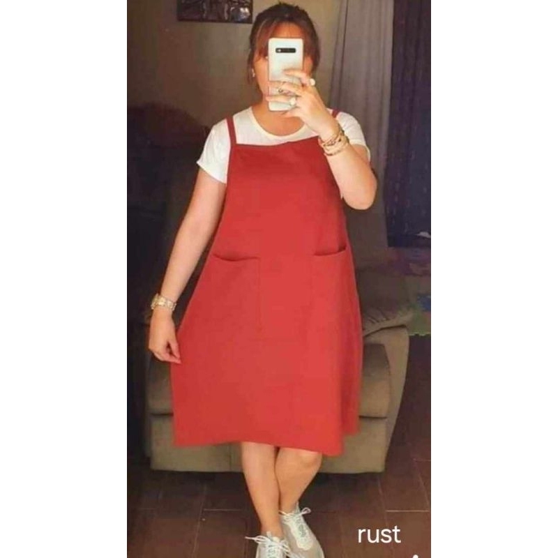 2in1 plus size jumper dress xL 4xL Shopee Philippines