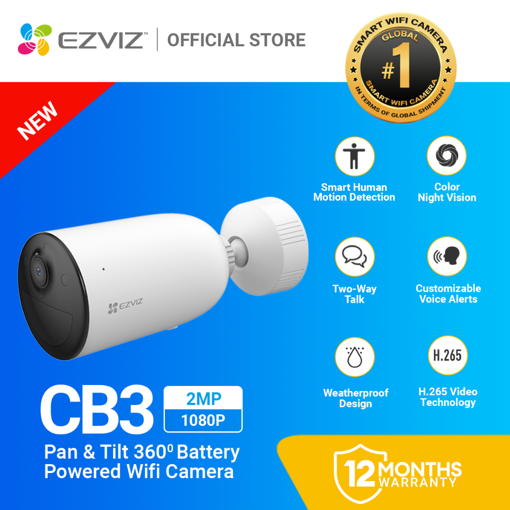 Surveillance Cameras Ezviz Wifi Bullet Camera EZVIZ EB3 4G 2K