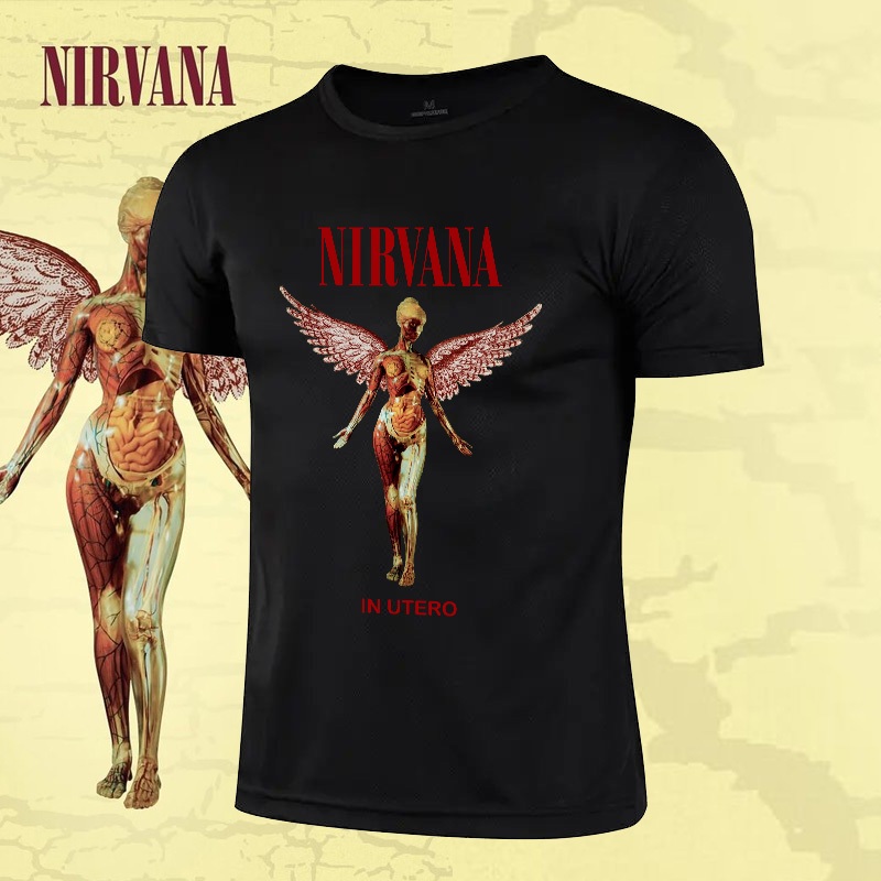 nirvana shirt for men The Beatles Linkin Park Queen Vintage angel pattern  customized shirt DIY