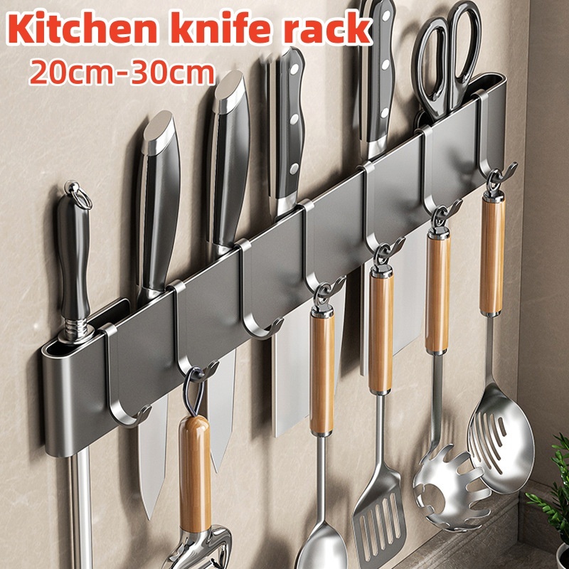 Knife Holder Kitchen Cooking Utensils Stainless Steel Hanging Storage ...