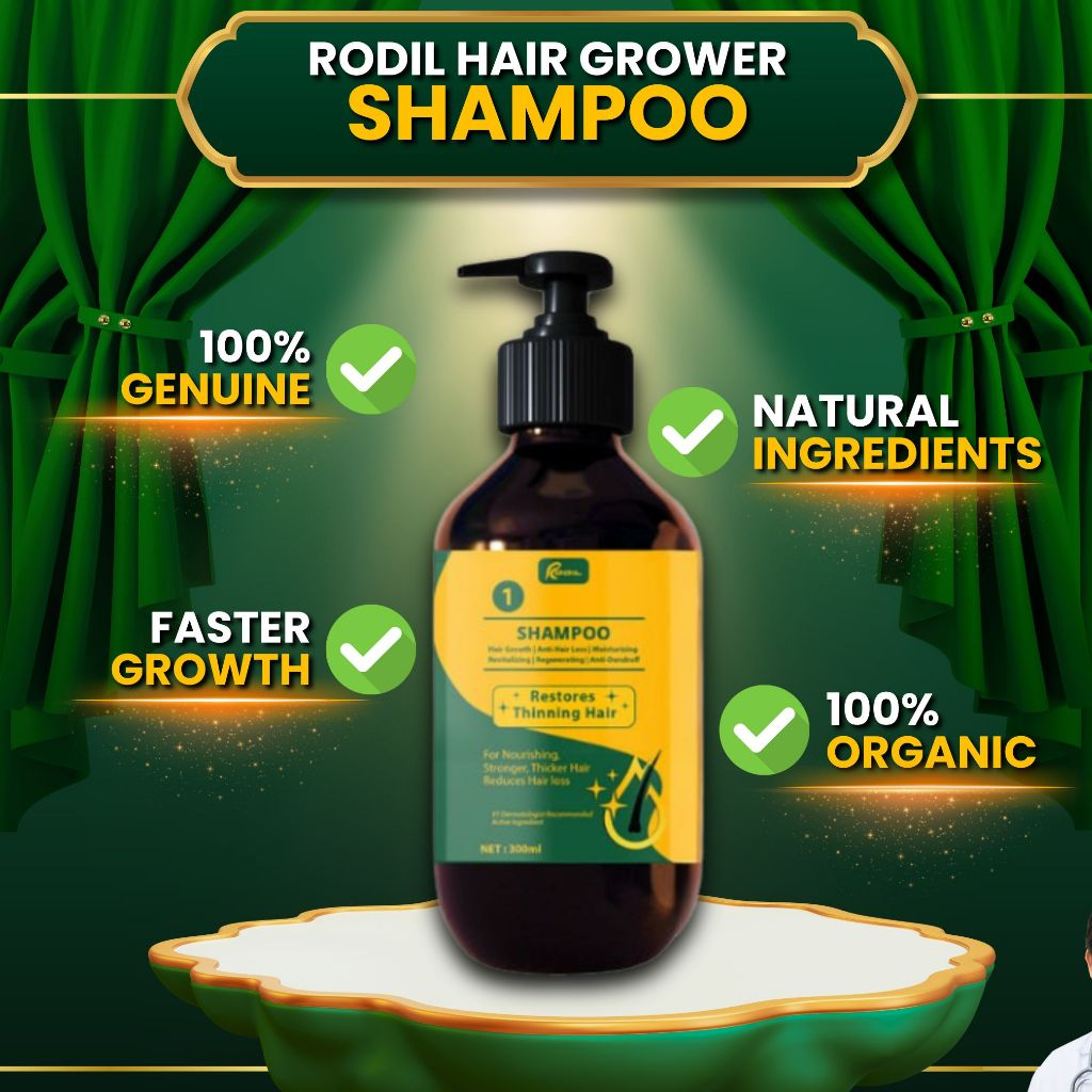 Rodil Hair Growth Shampoo 1 300ml Restores Thinning Hair Anti Hair Loss ...