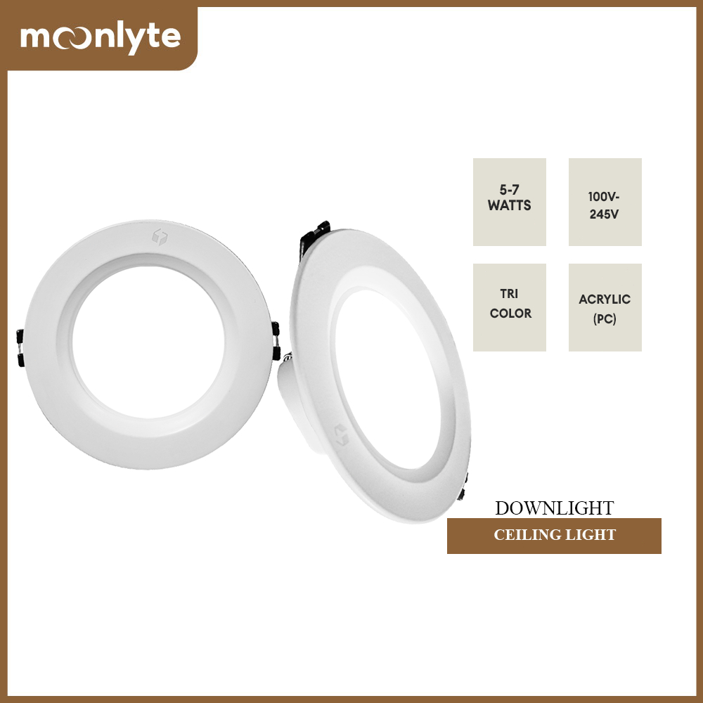 MOONLYTE Downlight Ultra Thin Led Ceiling Light Pin Light Panel Tri ...