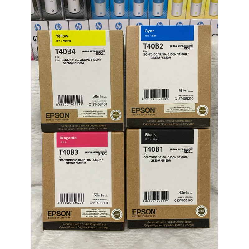 T40A or T40B Original Genuine ink for SC-T3130/3130N to 5130M | Shopee ...