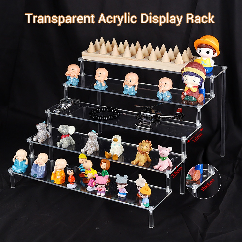 Figurine Acrylic Display Stand Toy Storage Figure Display Rack Jewelry ...
