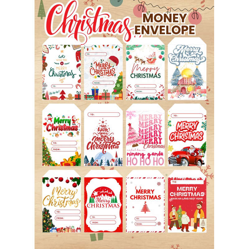 50 Designs Christmas Money Envelope AMPAO ONHAND | Shopee Philippines