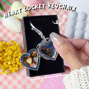 Heart Locket Keychain | Waterproof, Non-fading, Scratchproof ...