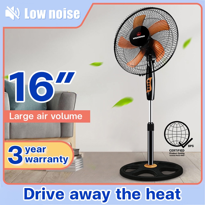 Ac Electric fan 16 inch household power saving stand fan speed leaf  cooler fan buy take