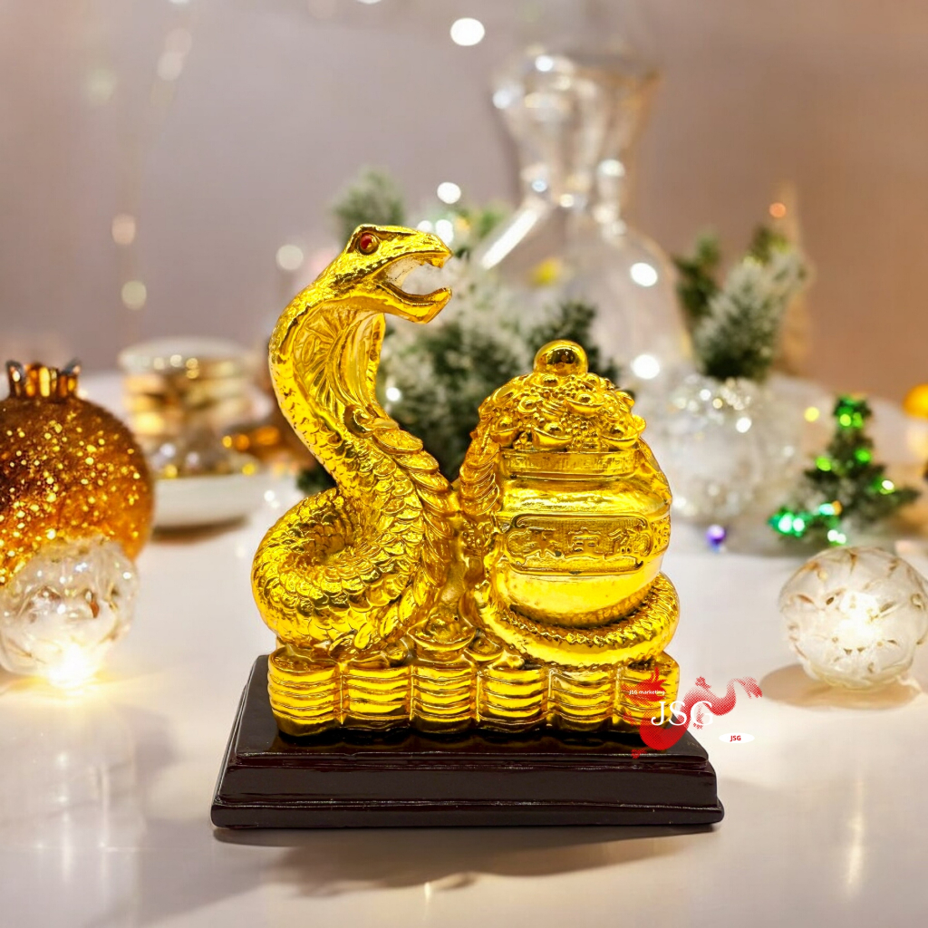 2025 Chinese Zodiac Wood Snake Year Lucky Coin Ingot Pouch Golden Resin ...