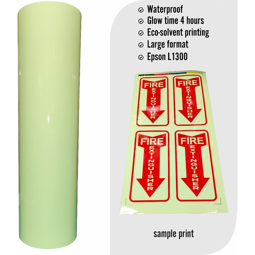 Luminous Glow in the Dark Printable Sticker for Eco-solvent UV printing ...