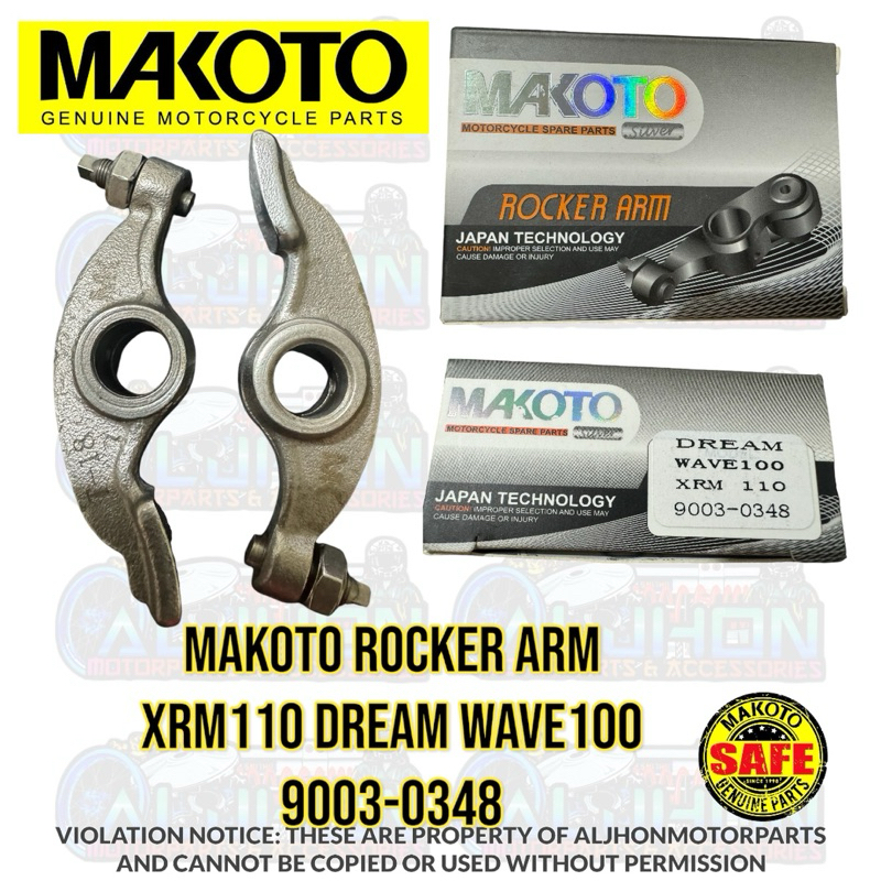 MAKOTO ROCKER ARM XRM110 DREAM WAVE100 9003-0348 | Shopee Philippines