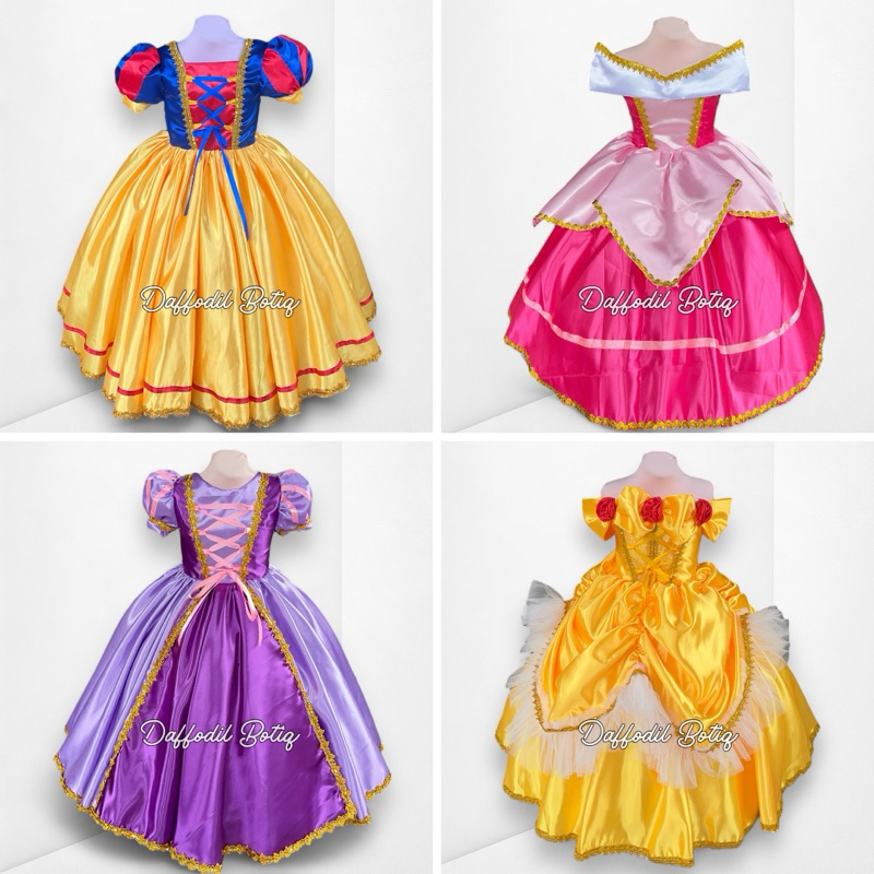 DISNEY PRINCESS COSTUME FOR KIDS | DISNEY GOWN FOR KIDS | Shopee Philippines