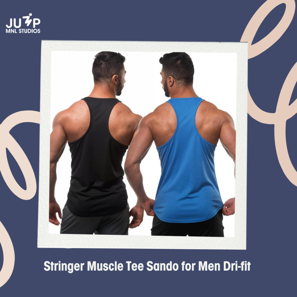 Stringer Muscle Tee Gym Sando for Men Dri-fit | Shopee Philippines