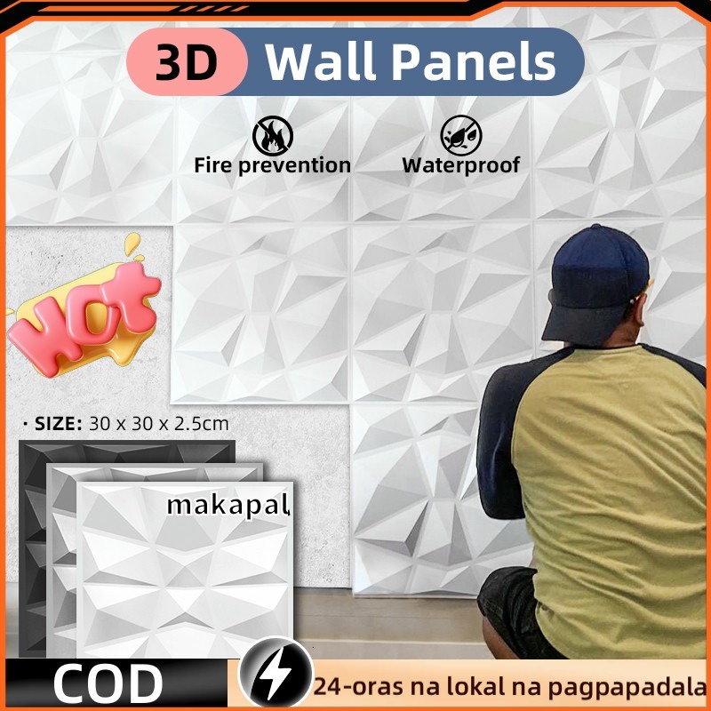 3D Wall Design Wall Sticker PVC Panel Diamond Design Wallpaper Design