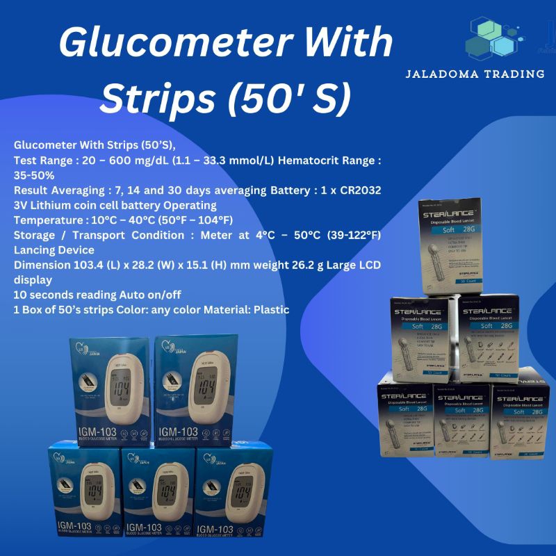 Glucometer With Strips (50'S) | Shopee Philippines