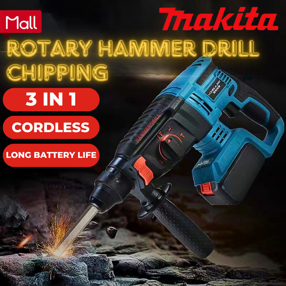 Makita 3-Mode Rotary Hammer Drill Chipping Gun Impact Drill Jack Hammer ...