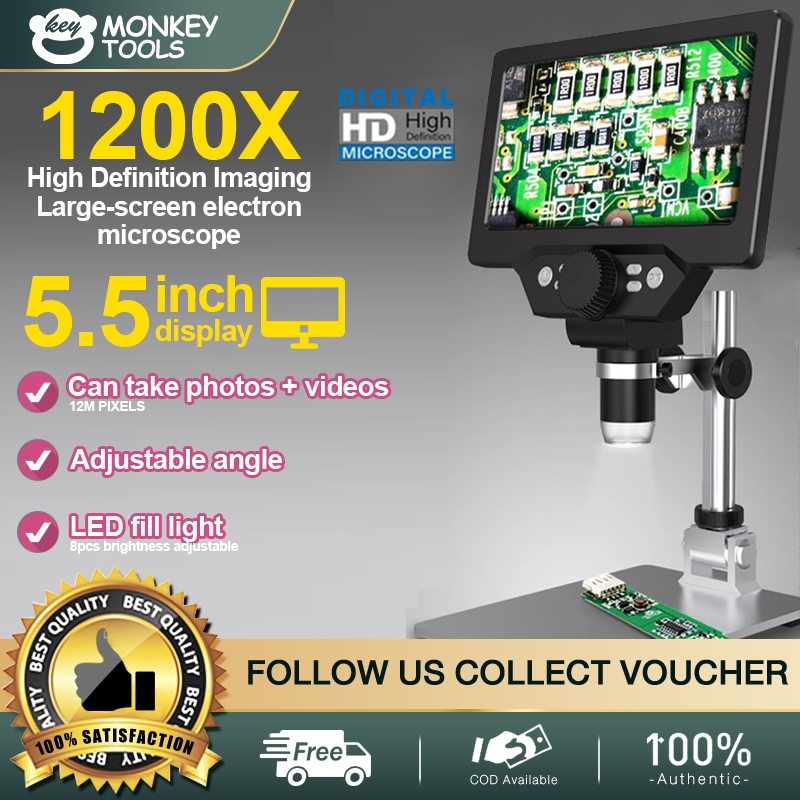 10million High definition display screen electron microscope，Support ...