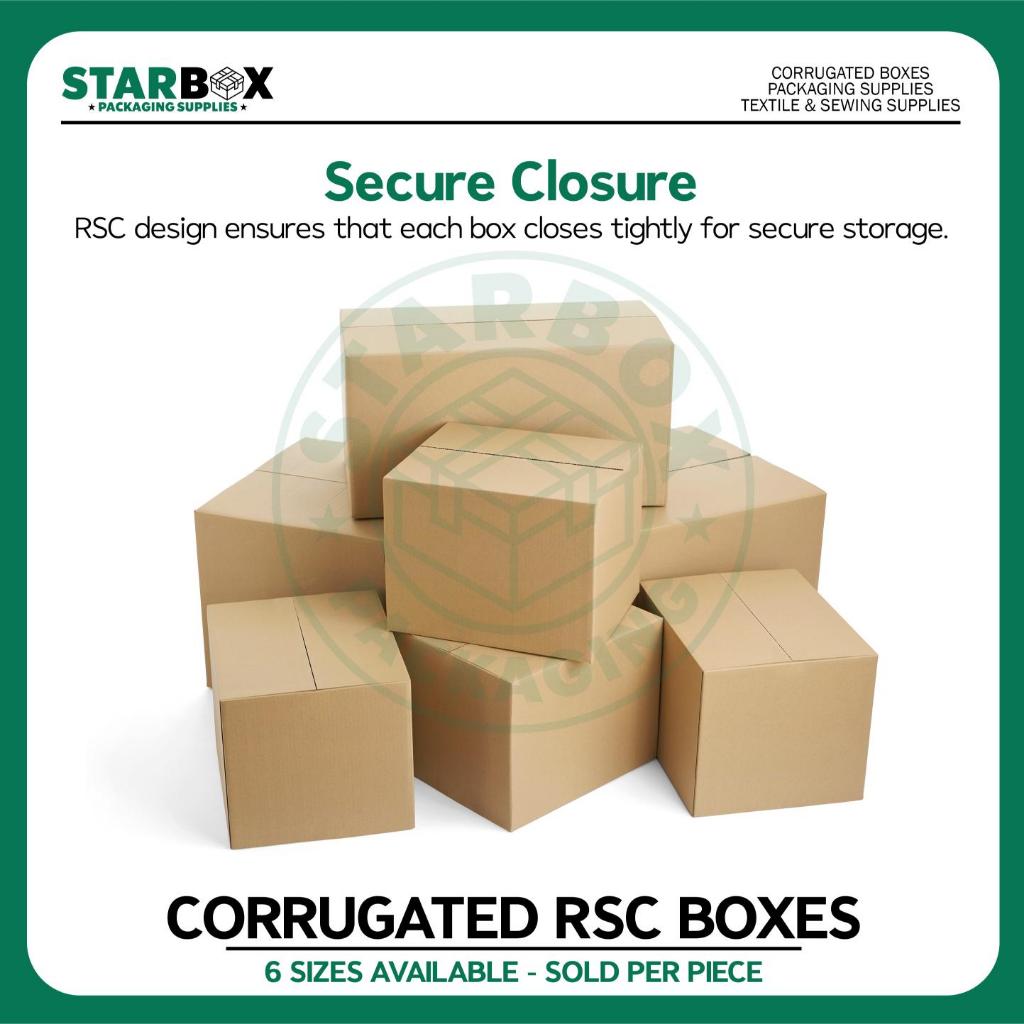 STARBOX (Per Piece) Corrugated RSC (Regular Slotted Carton) Karton Box ...