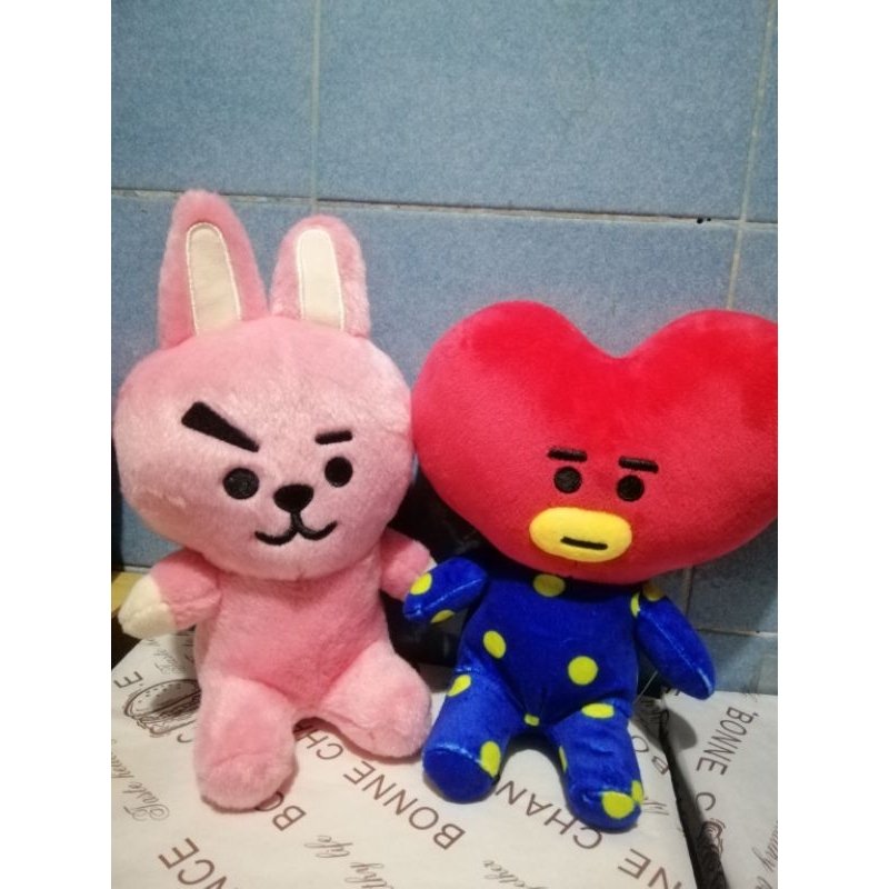BTS BT21 TATA and COKKY Plush set | Shopee Philippines