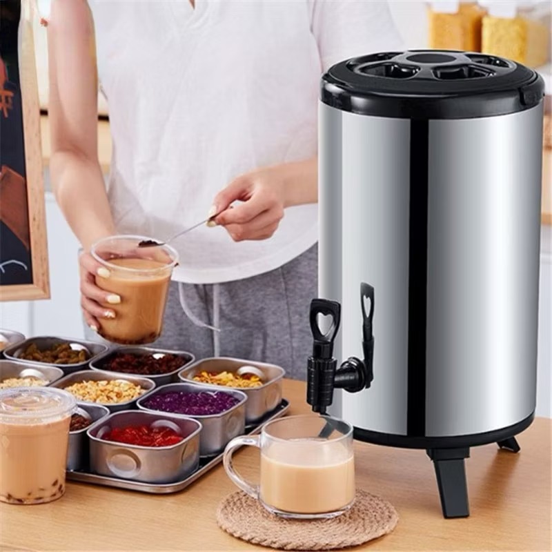 German-304 stainless steel insulation bucket milk tea bucket commercial ...