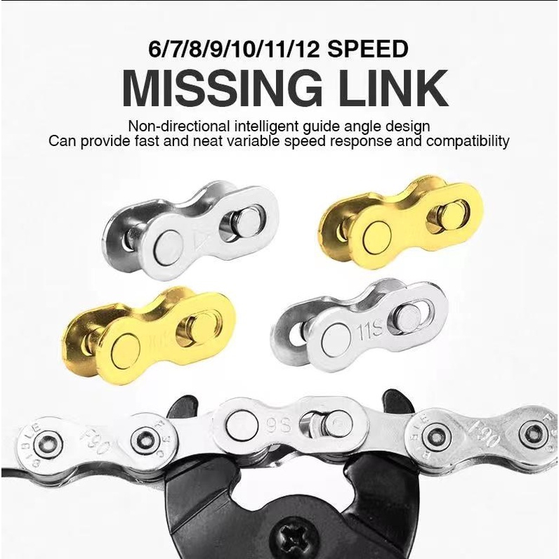 Missing Link 10 Campy 2 Pairs Bicycle Chain Connector – KMC Chain - KMC CHAIN