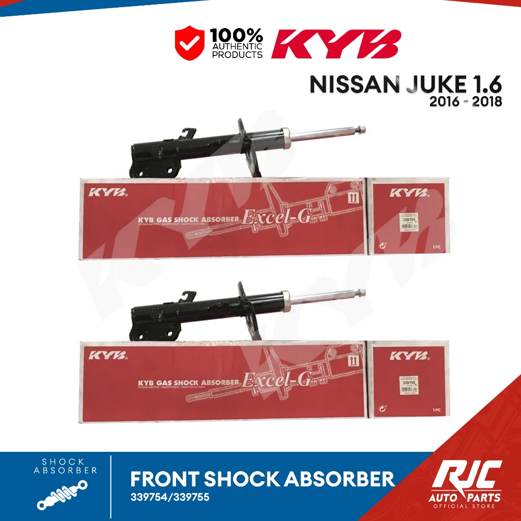 KYB SHOCK ABSORBER NISSAN JUKE 1.6 FROTN 2016-UP 339754 339755 1set ...
