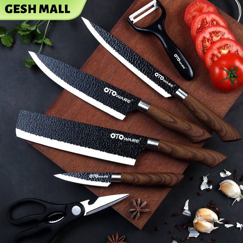 Gesh Professional Japanese Knife Stainless Non-Stick Multifunction ...