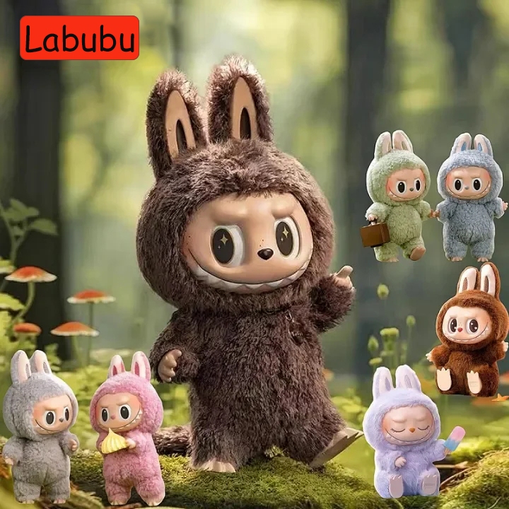 Labubu Exciting Macaron Series Blind Box Gift for Friends Plush Doll ...